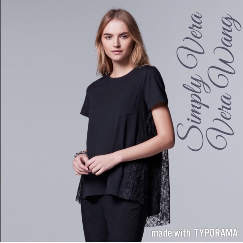 Petite Simply Vera Wang Crewneck